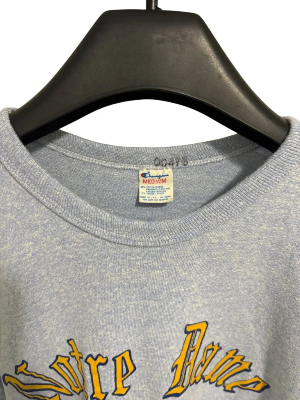 Vintage Champion 1980s Notre Dame SS T Shirt Size Medium Single Stitch - Picture 4 of 6